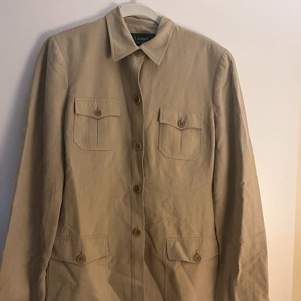 Lauren by Ralph Lauren Women's Size 6 Tan Jacket - excellent condition!